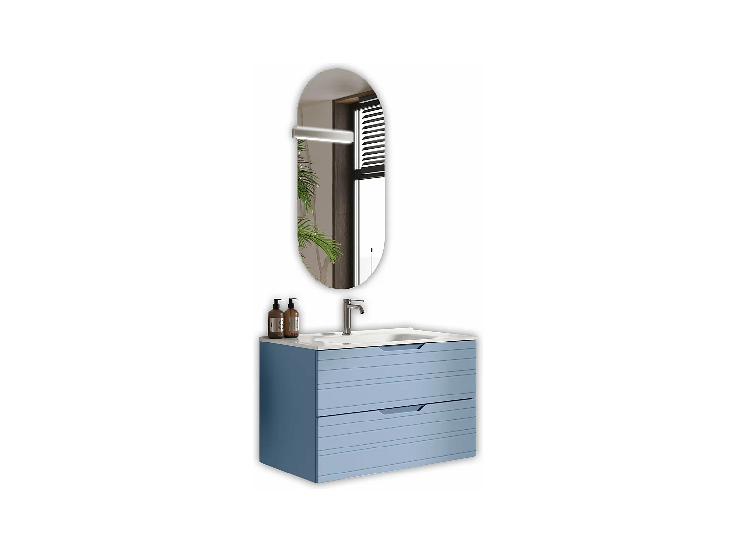 Composition 4 pièces SOLMIRA bleu Tiffany