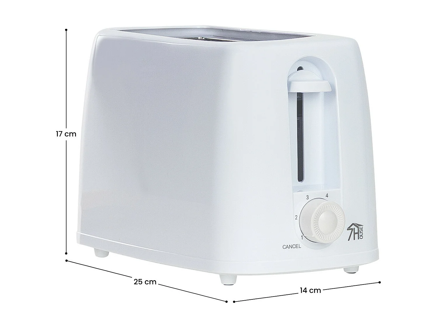 Tostapane RiseToast  a 2 scomparti, 700 W, 6 impostazioni di temperatura 7house