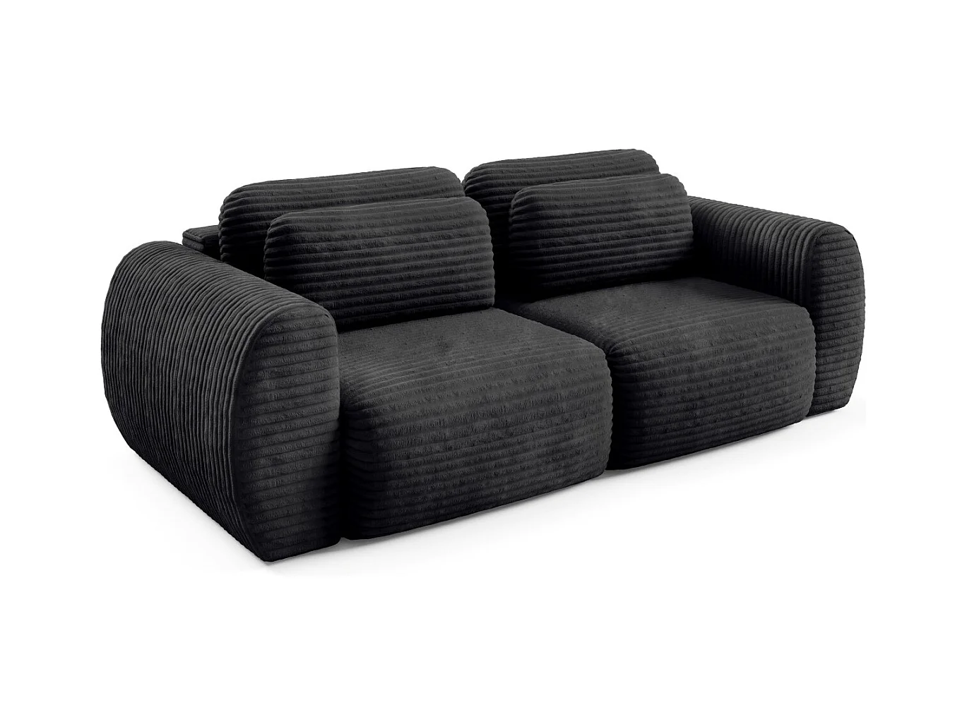 Premium Schlafsofa CLOUD Schwarz