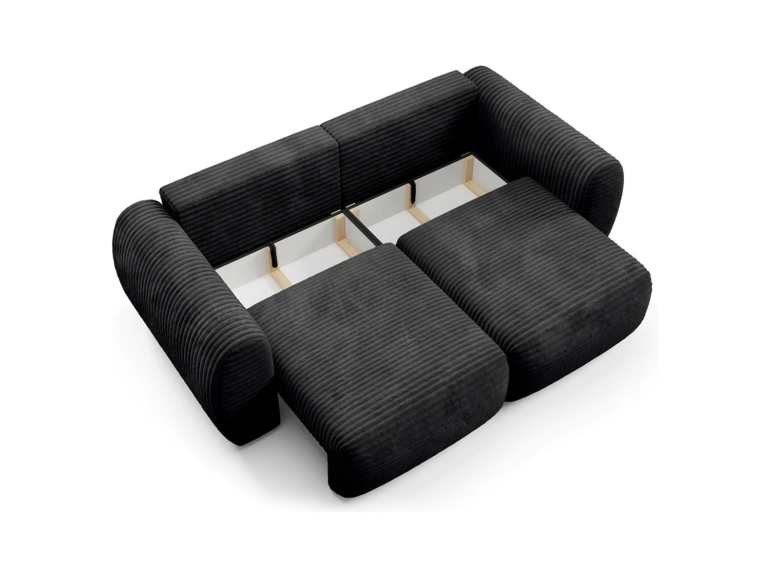 Premium Schlafsofa CLOUD Schwarz