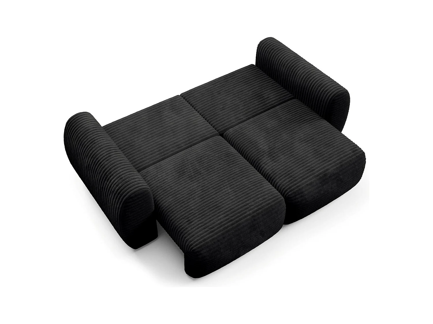 Premium Schlafsofa CLOUD Schwarz