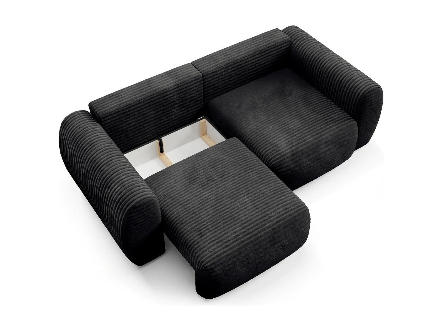 Premium slaapbank CLOUD Zwart