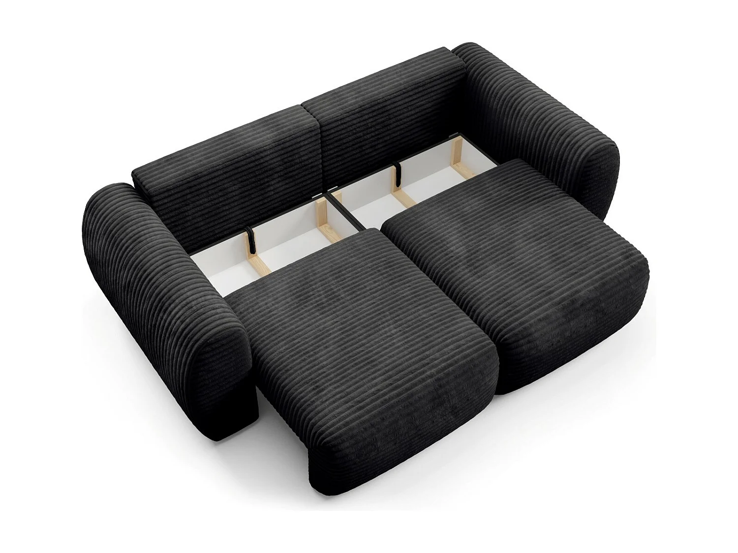 Premium slaapbank CLOUD Zwart