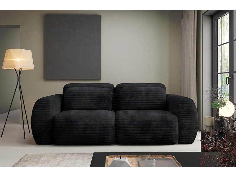 Canapé convertible premium CLOUD Noir