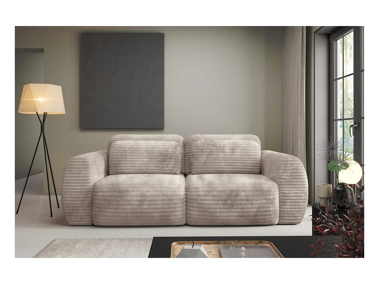 Canapé convertible premium CLOUD Beige