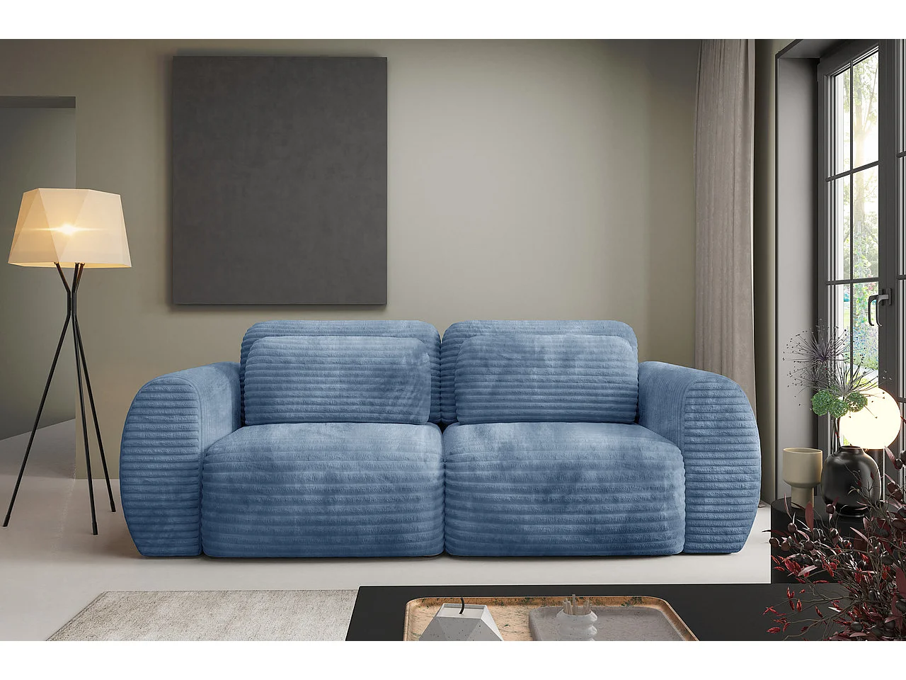 Premium Schlafsofa CLOUD Blau