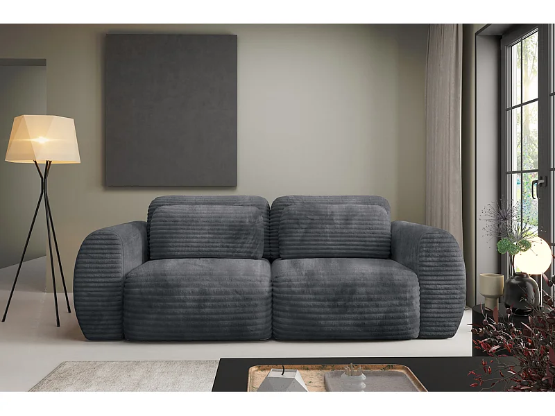 Canapé convertible premium CLOUD Gris anthracite
