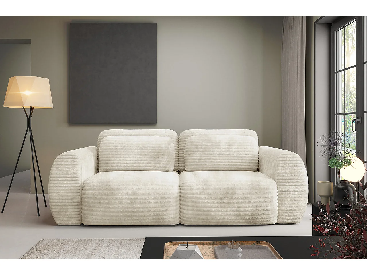 Premium Schlafsofa CLOUD Creme