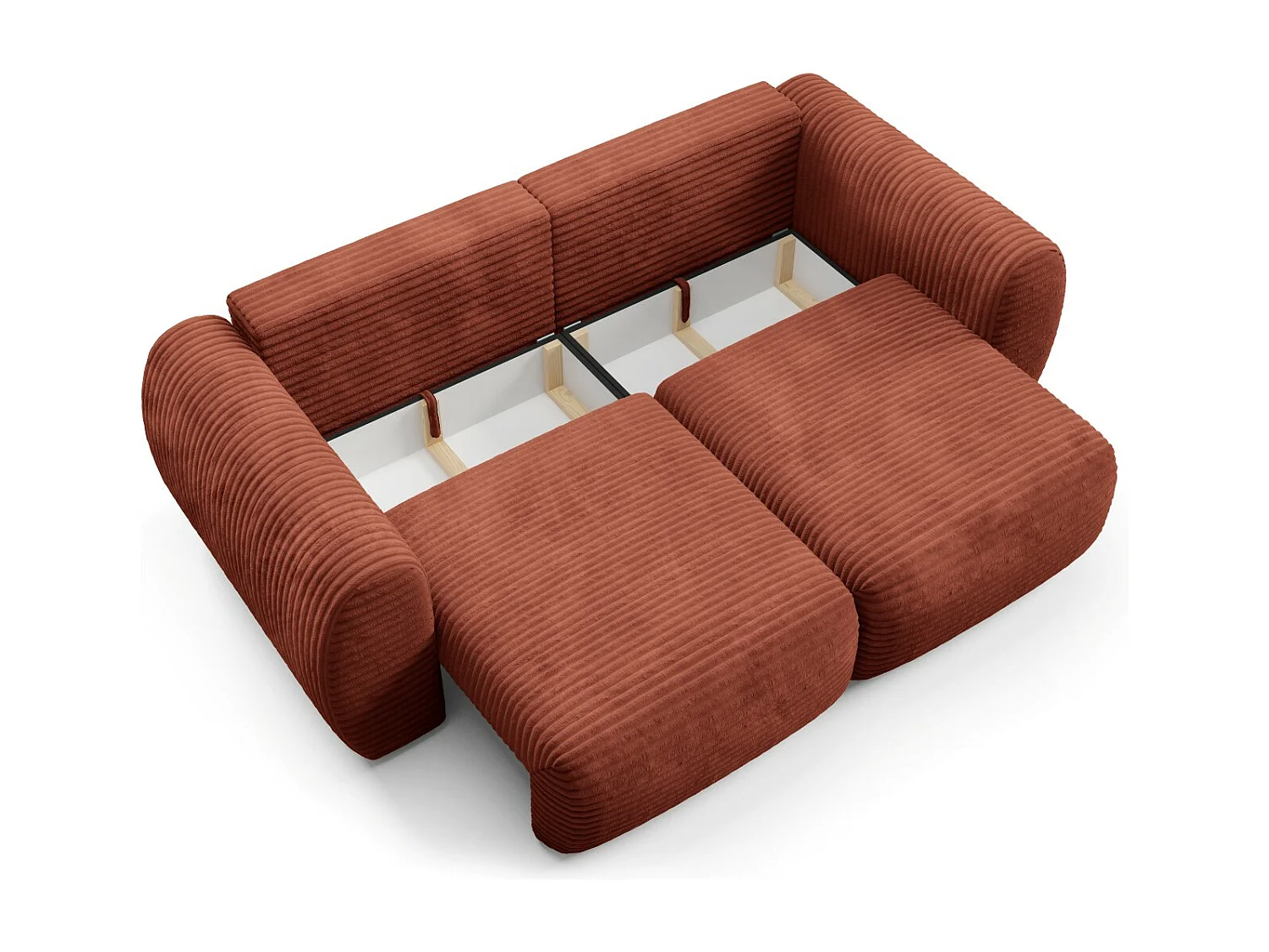 Canapé convertible premium CLOUD Rouge