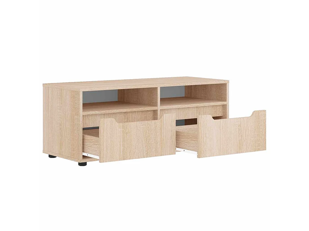 Tv-meubel VISNES 100x40x38 cm bewerkt hout sonoma eikenkleurig