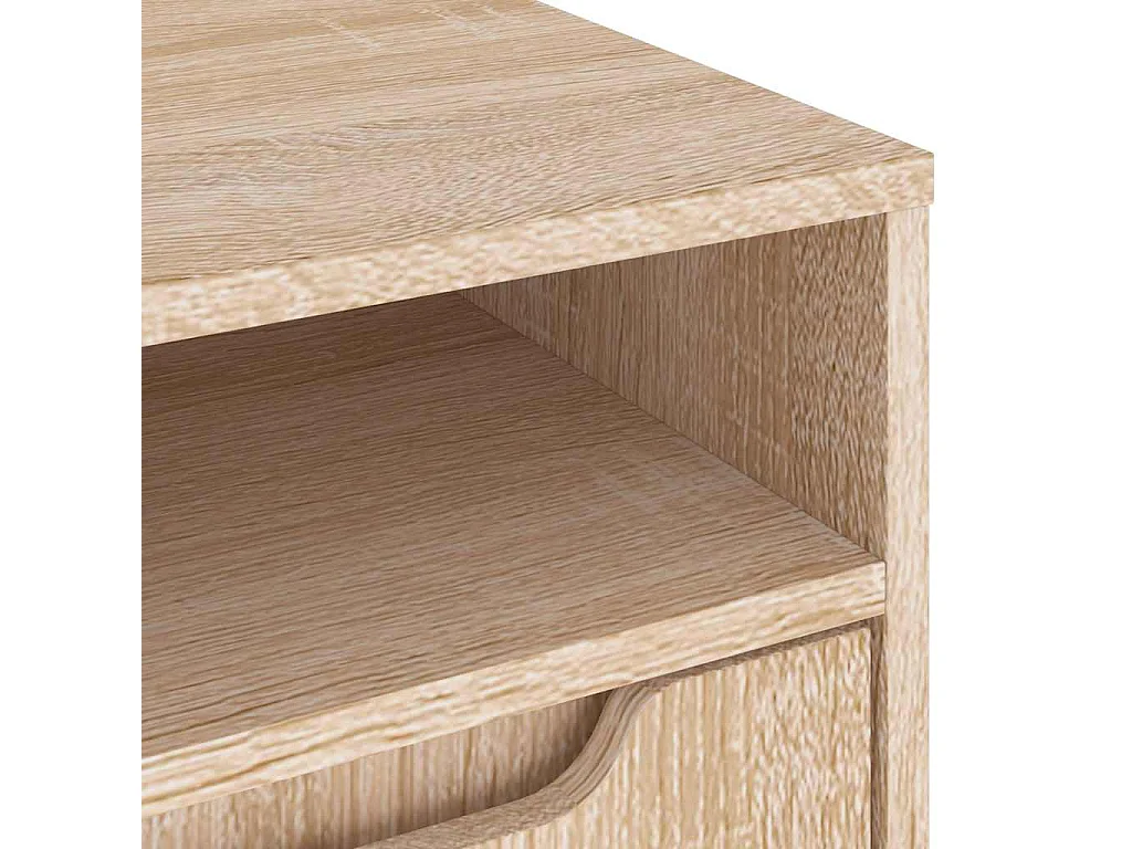Tv-meubel VISNES 100x40x38 cm bewerkt hout sonoma eikenkleurig