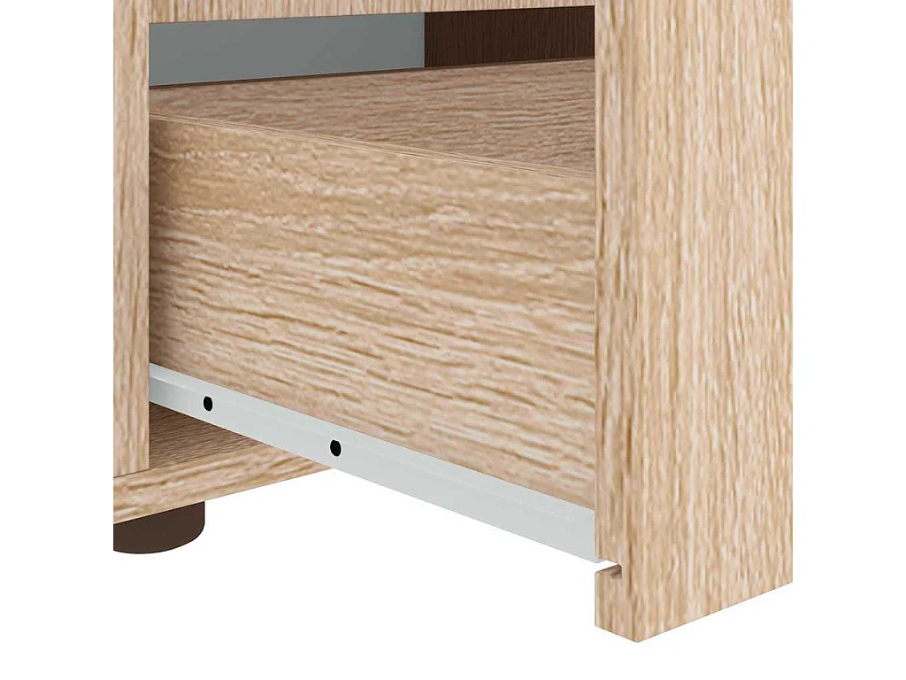 Tv-meubel VISNES 100x40x38 cm bewerkt hout sonoma eikenkleurig