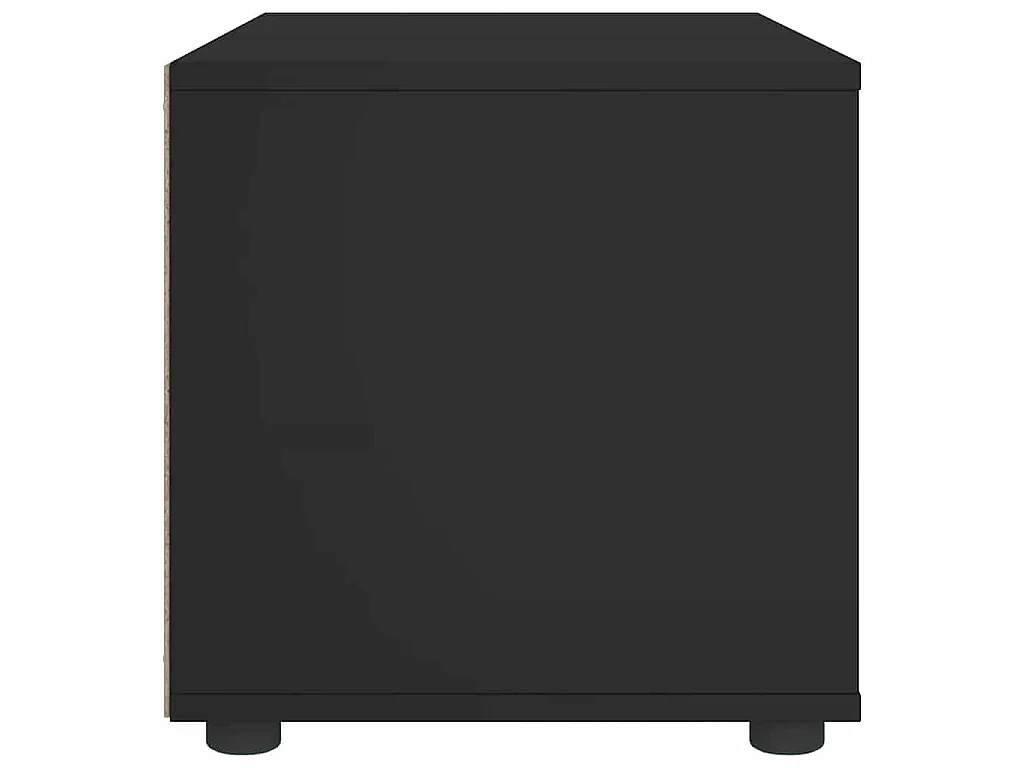 Meuble TV VISNES noir 100x40x38 cm bois d'ingénierie