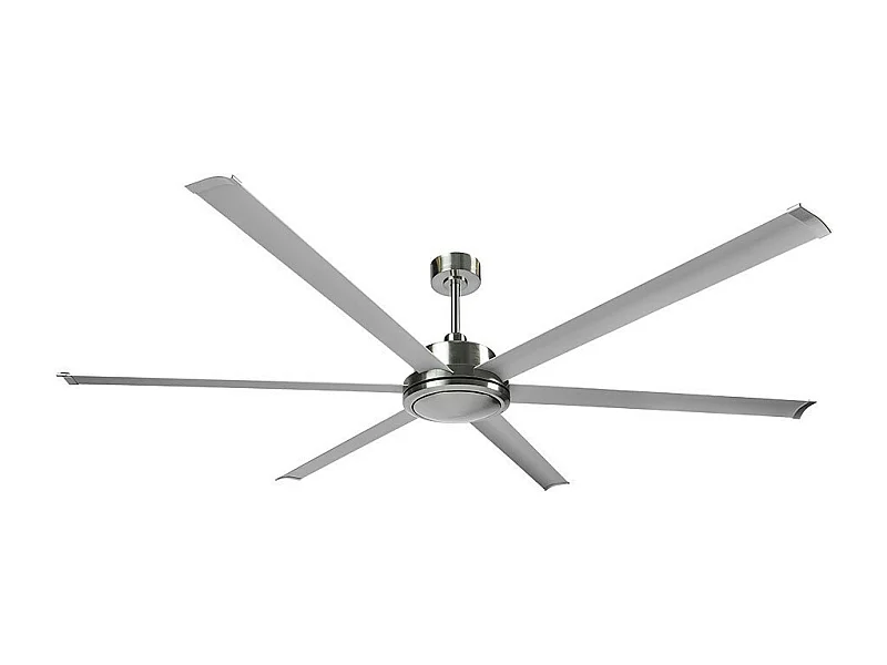 Ventilateur CC extra large en nickel sans lumière avec minuterie FABRILAMP