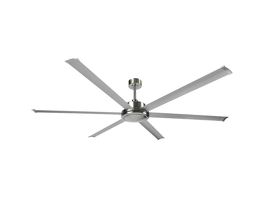 Ventilateur CC extra large en nickel sans lumière avec minuterie FABRILAMP