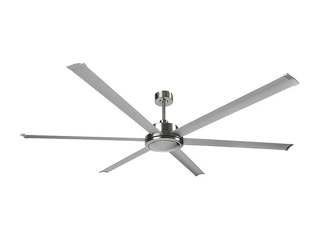 Ventilateur CC extra large en nickel sans lumière avec minuterie FABRILAMP