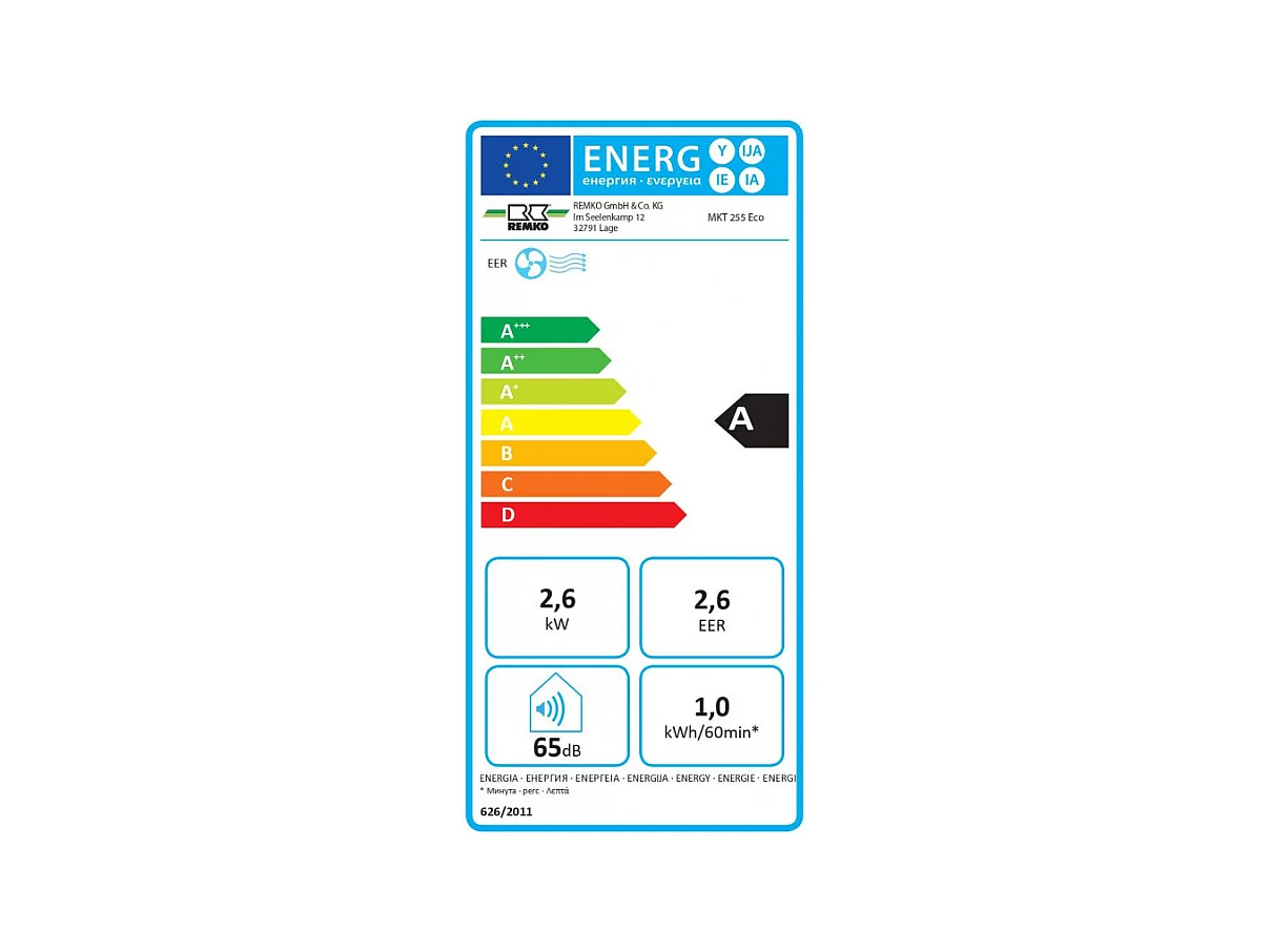 Climatiseur MKT 255 Eco 2,6 kW S-Line Remko