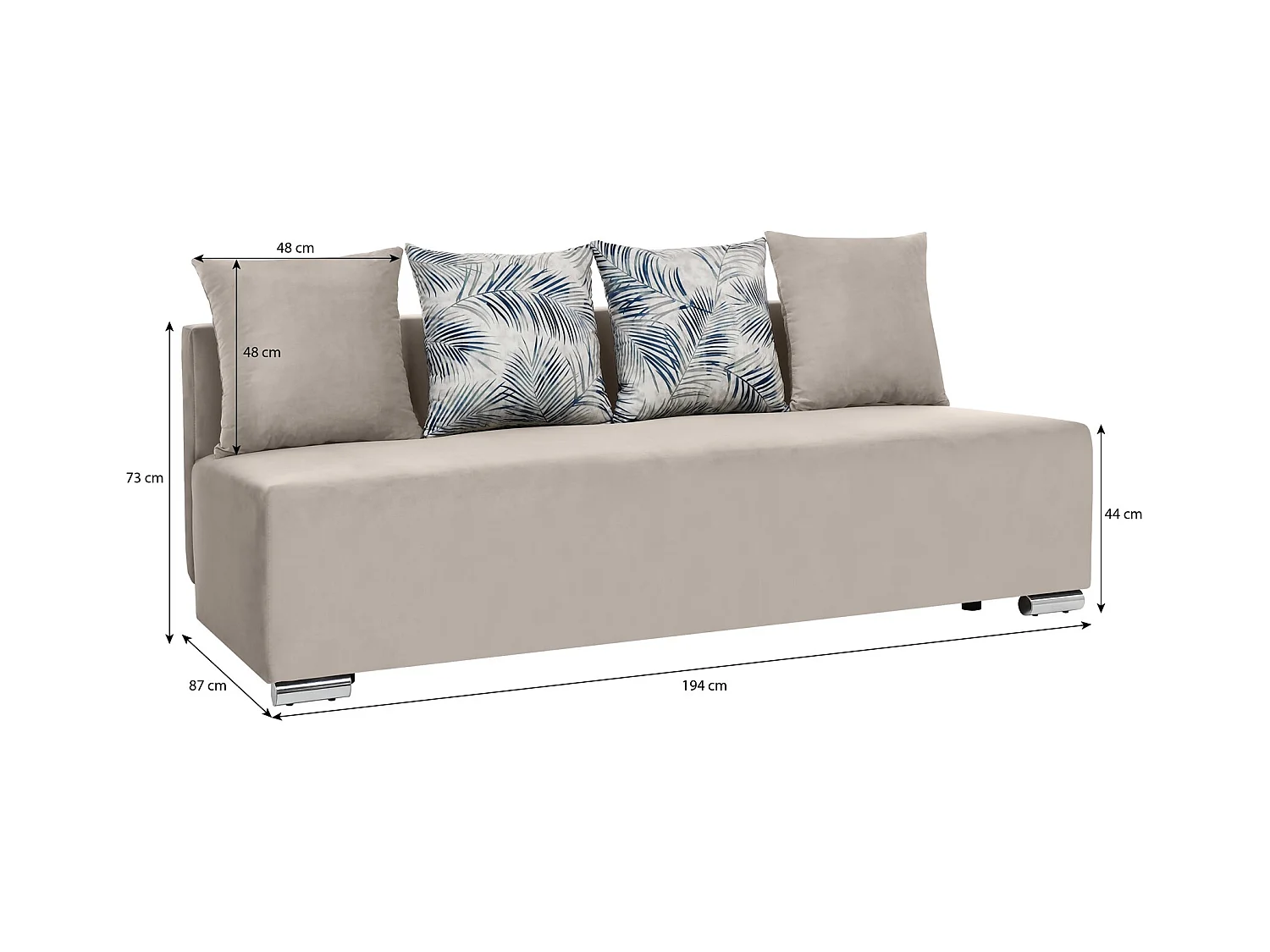 Sofa mit Schlaffunktion RILLO Gelb