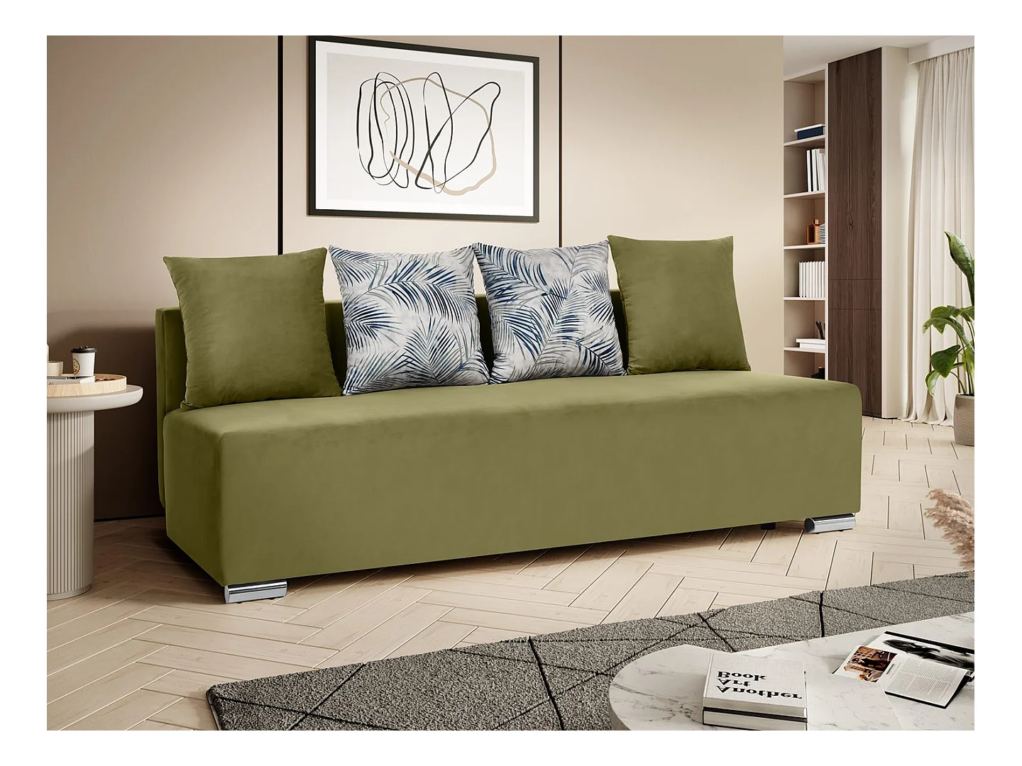 Sofa mit Schlaffunktion RILLO Grün