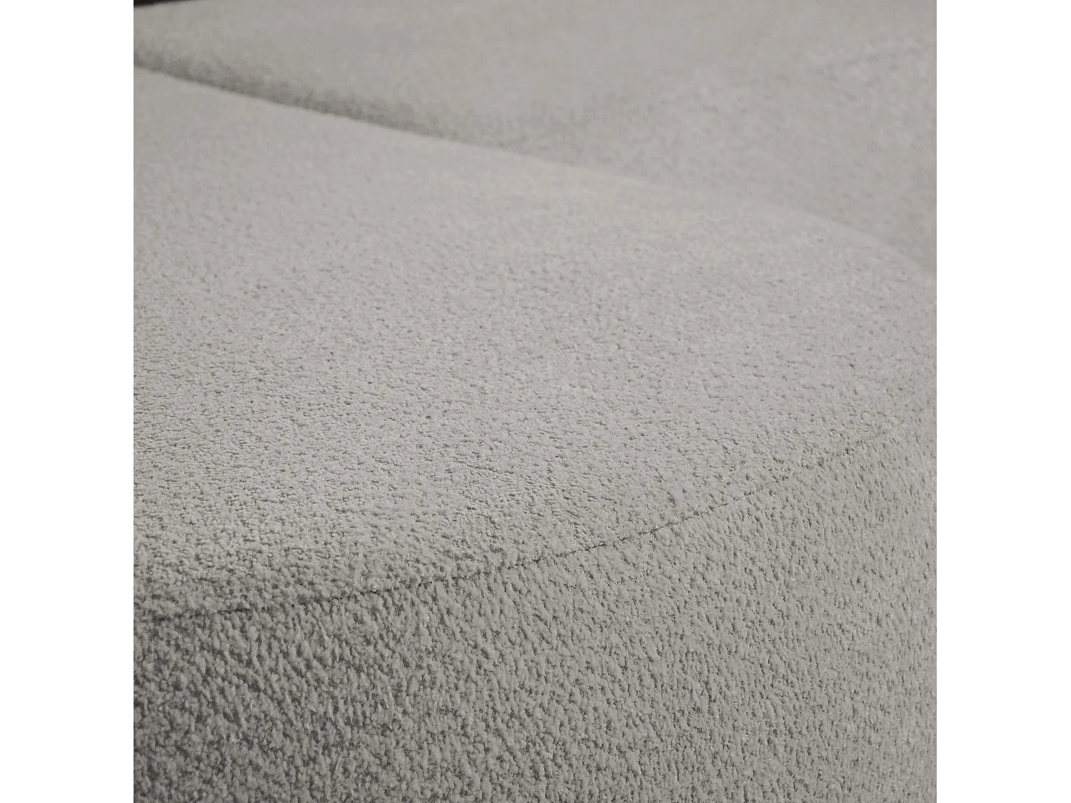 CANAPE TEDDY sans fonction sommeil beige clair gauche