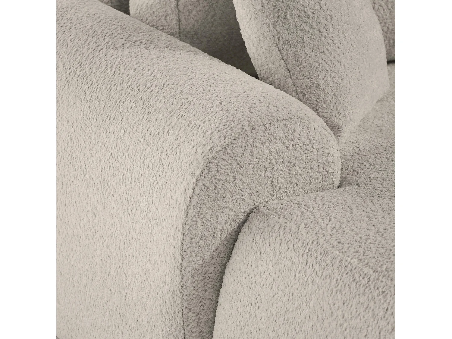 Hoekbank TEDDY zonder slaapfunctie – beige – links