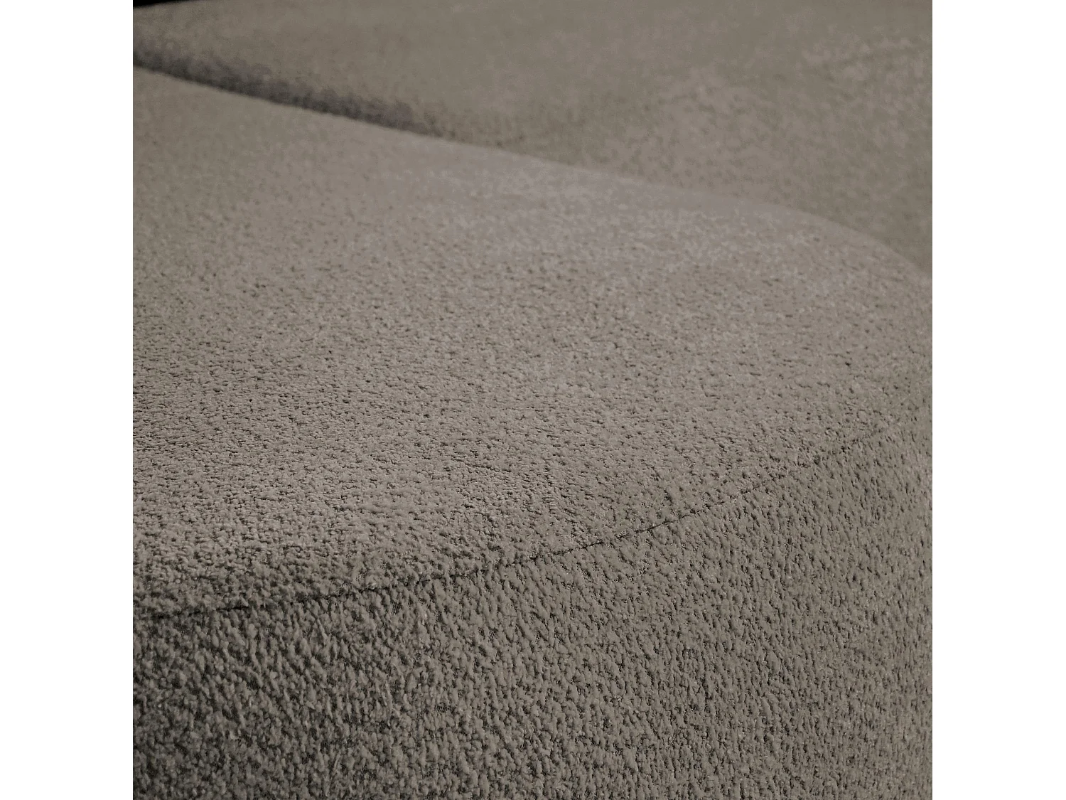 CANAPE TEDDY sans fonction sommeil cappuccino gauche