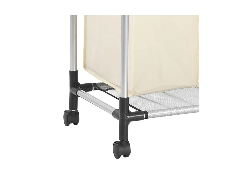 Trieuse à linge avec 4 sacs Crème Acier