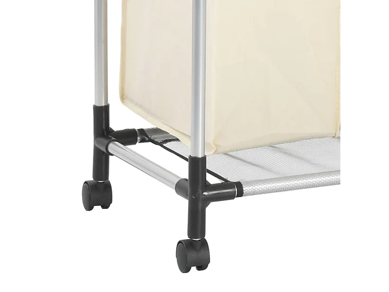 Trieuse à linge avec 4 sacs Crème Acier