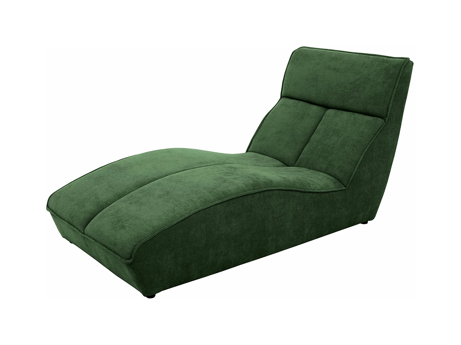 Chaiselongue SAN DIEGO in groen fluweel