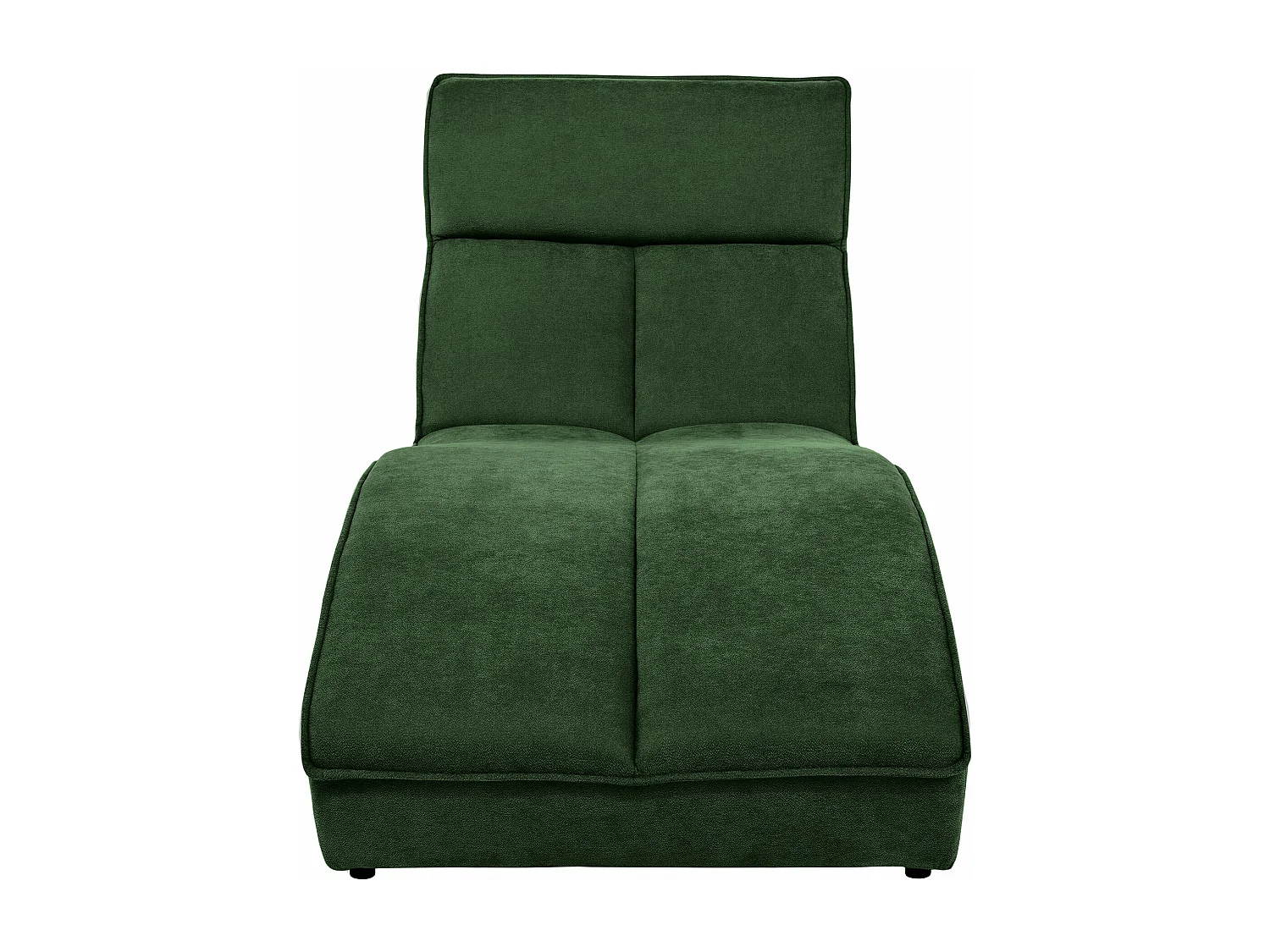 Chaise longue SAN DIEGO en velours vert