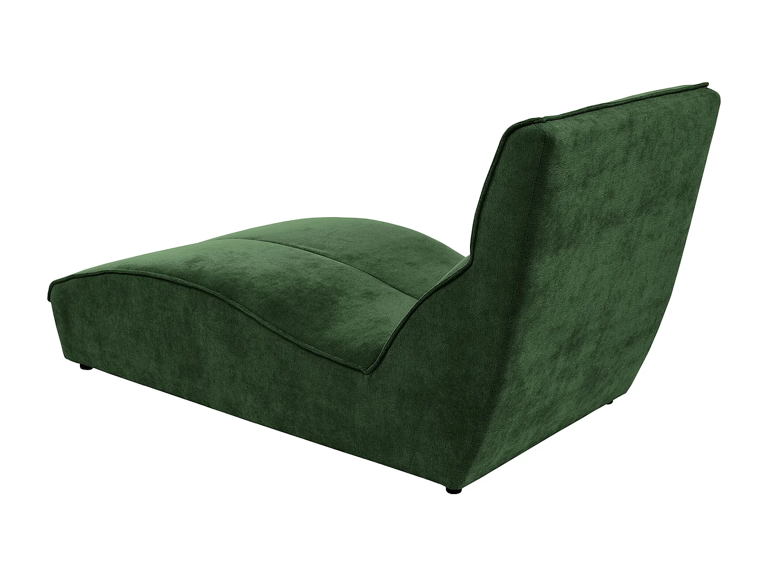 Chaise longue SAN DIEGO en velours vert