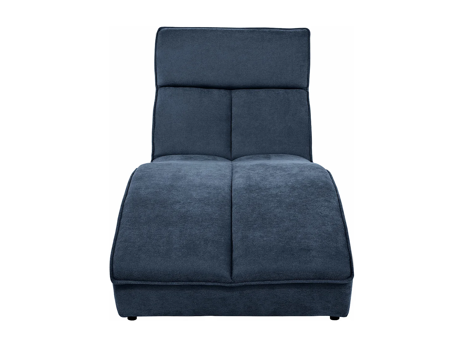 Chaise longue SAN DIEGO en velours bleu marine