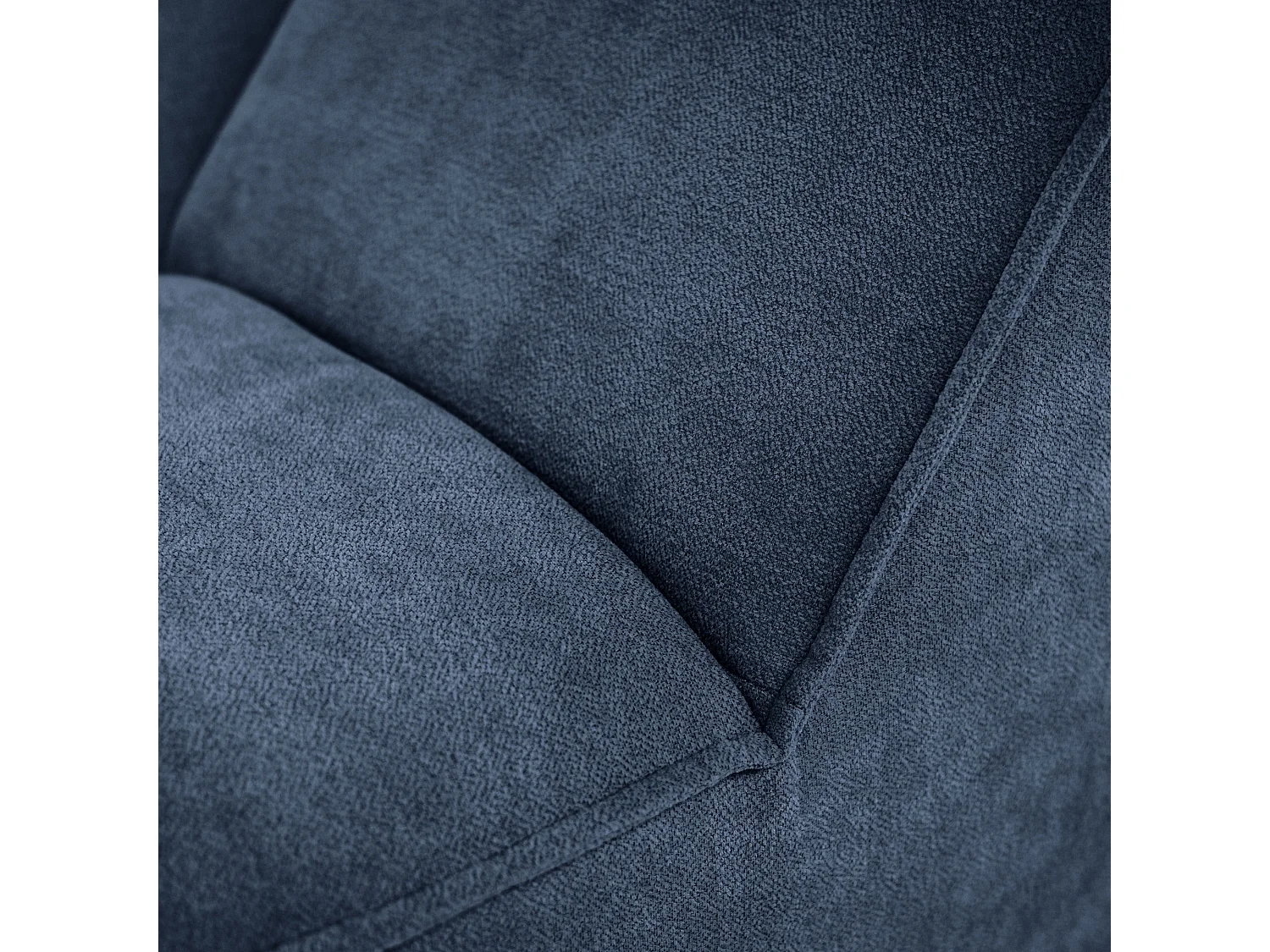 Chaise longue SAN DIEGO en velours bleu marine