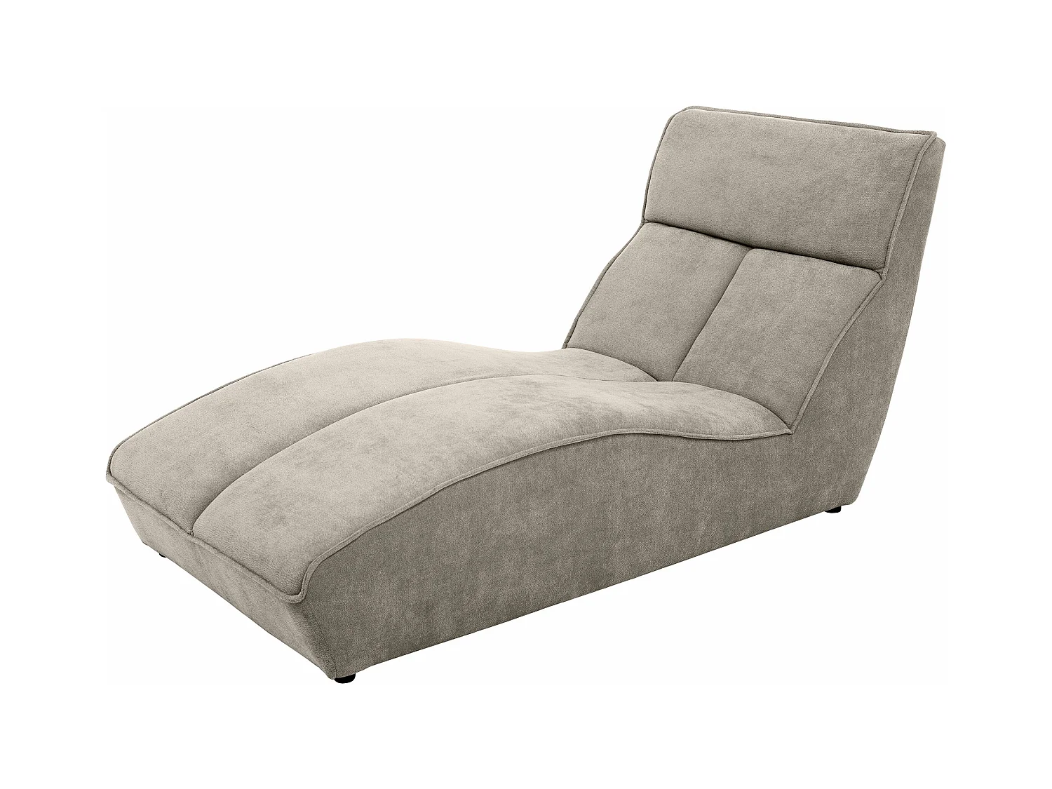 Chaiselongue SAN DIEGO in cappuccino fluweel