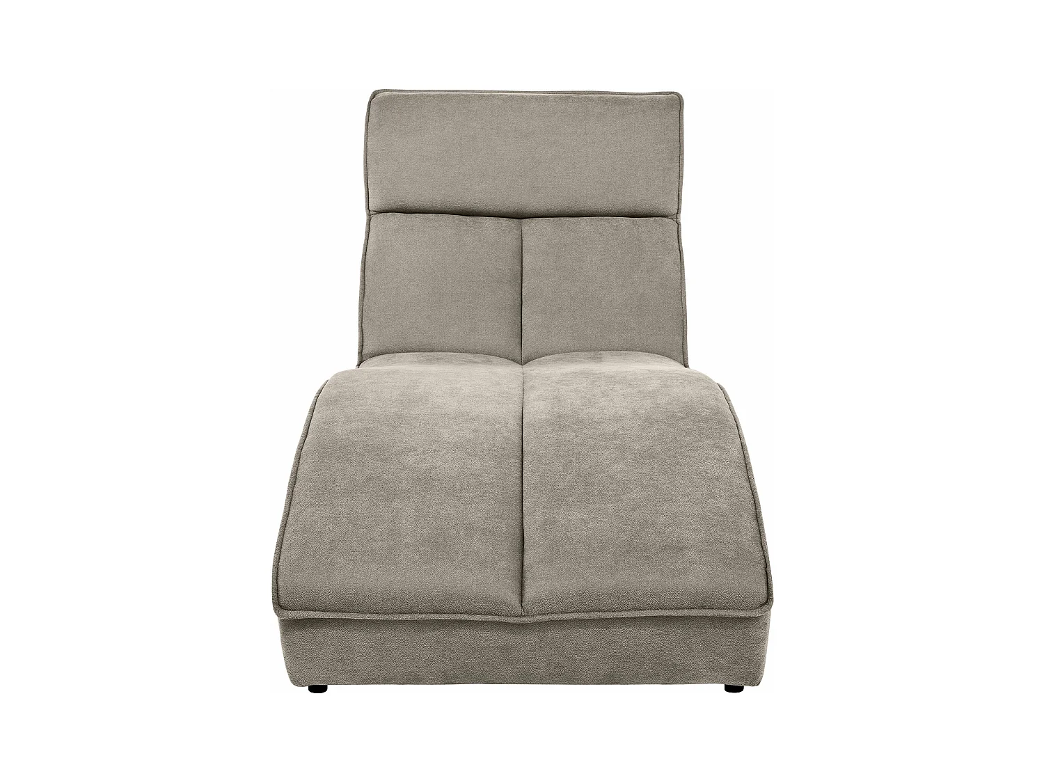 Chaiselongue SAN DIEGO in cappuccino fluweel