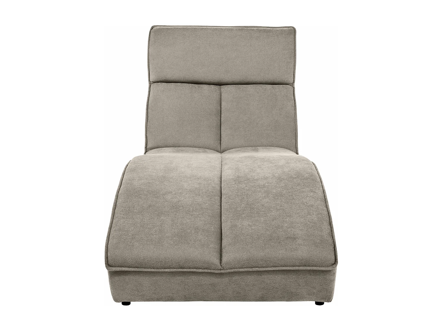 Chaise longue SAN DIEGO en velours cappuccino