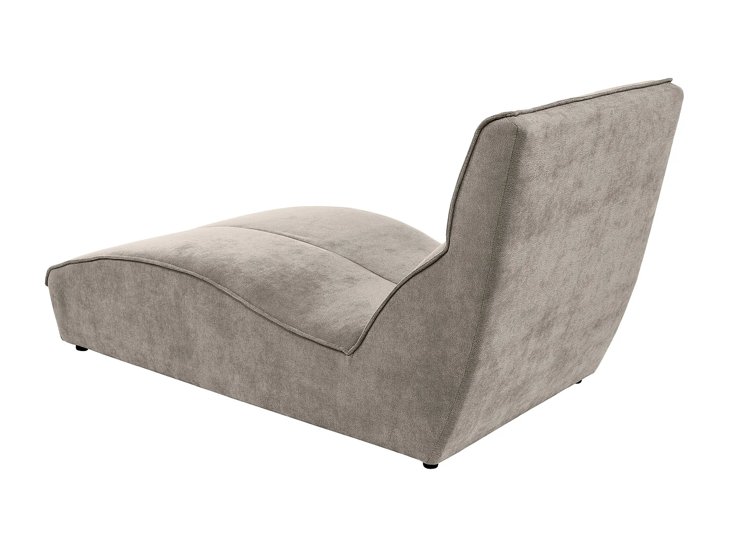 Chaise longue SAN DIEGO en velours cappuccino