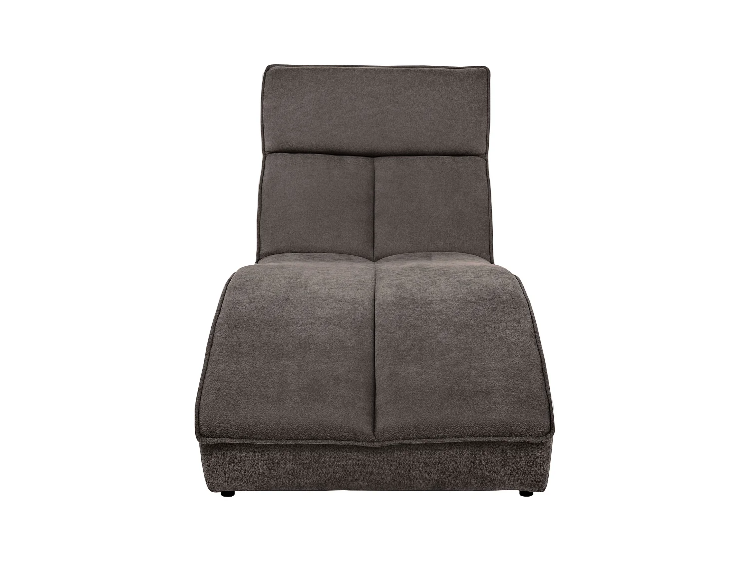 Chaiselongue SAN DIEGO in bruin fluweel