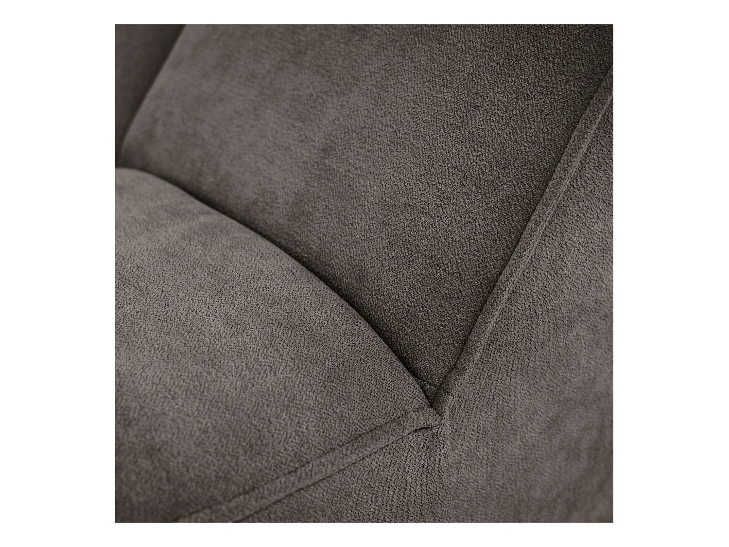 Chaiselongue SAN DIEGO in bruin fluweel