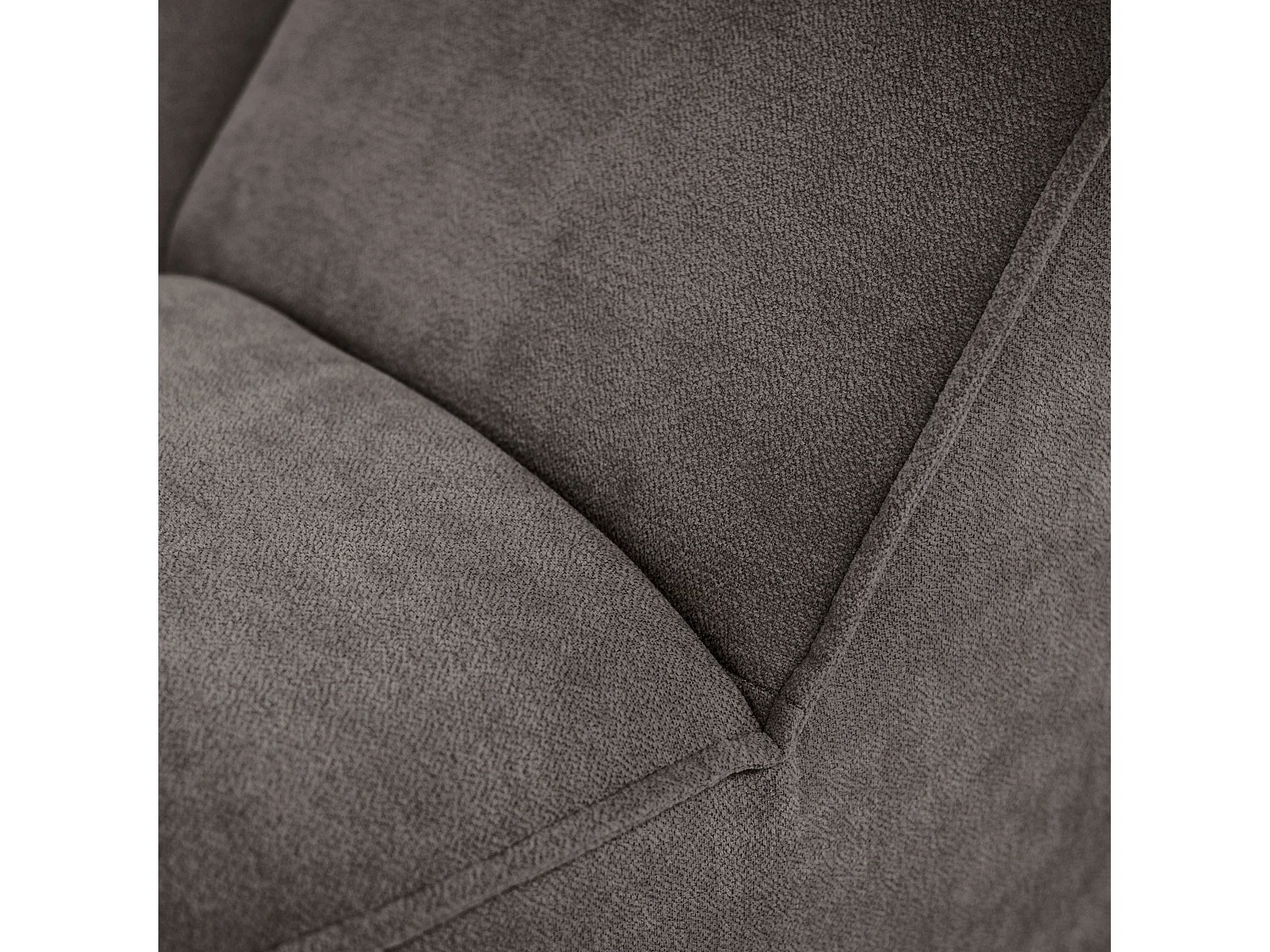 Chaise longue SAN DIEGO en velours marron