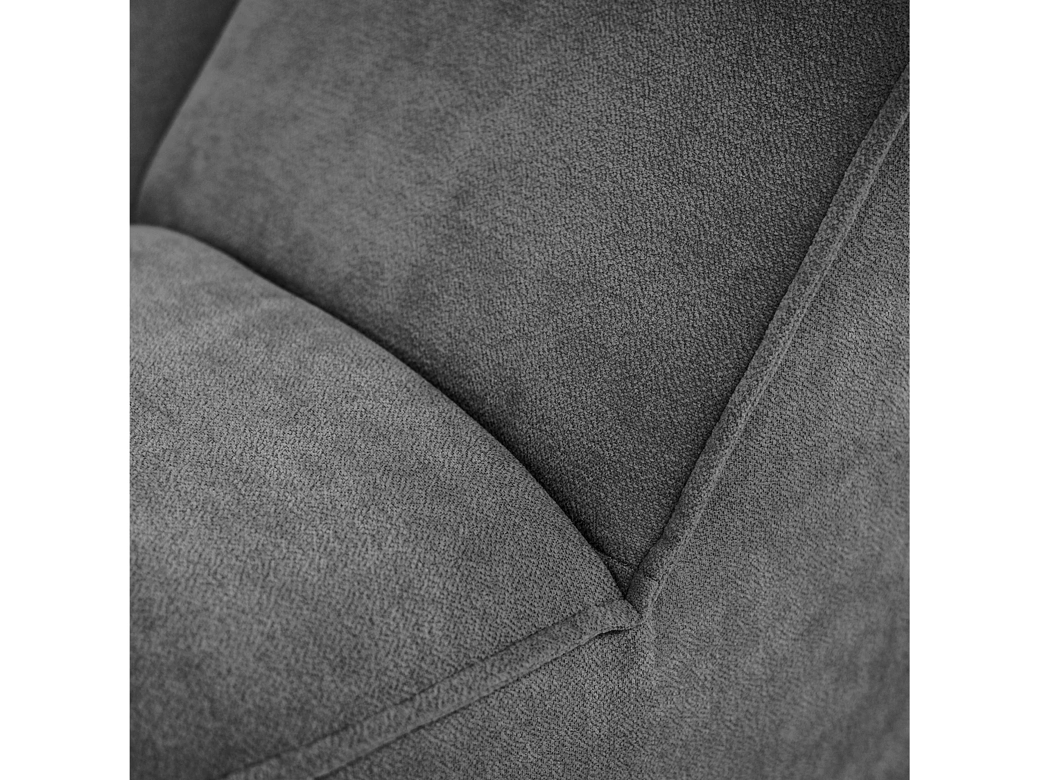 Chaiselongue SAN DIEGO im Velours Grau