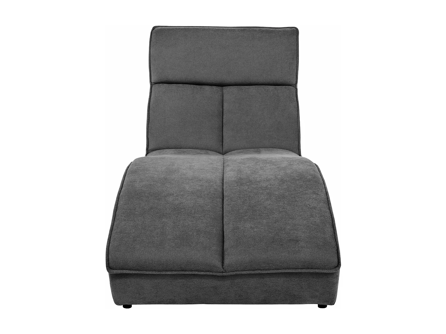 Chaise longue SAN DIEGO en velours gris