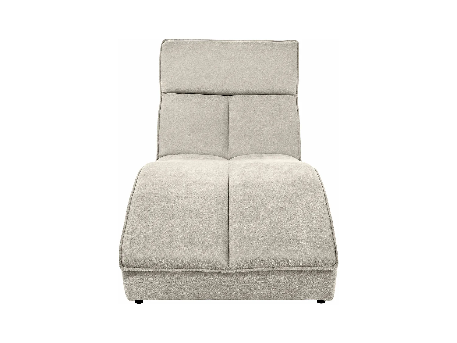 Chaiselongue SAN DIEGO in beige fluweel