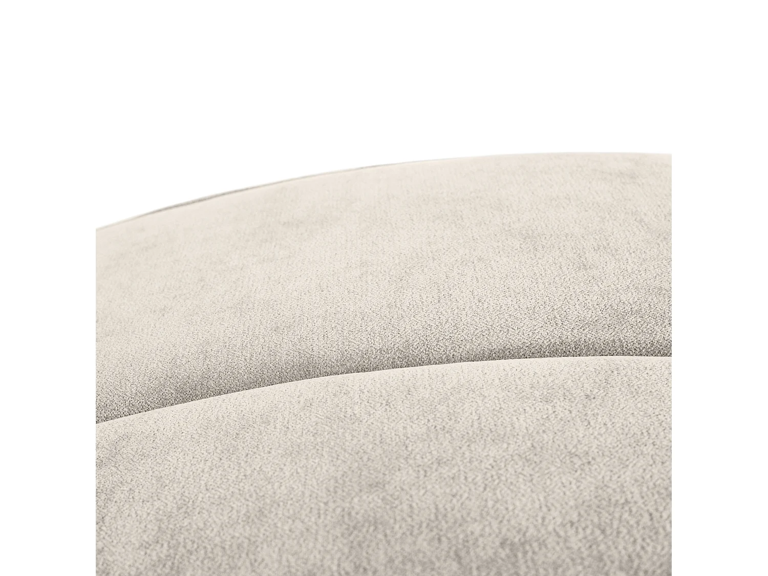 Chaiselongue SAN DIEGO in beige fluweel