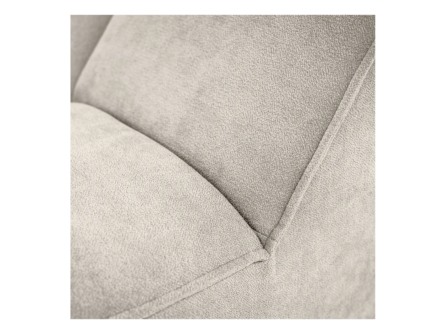 Chaiselongue SAN DIEGO in beige fluweel