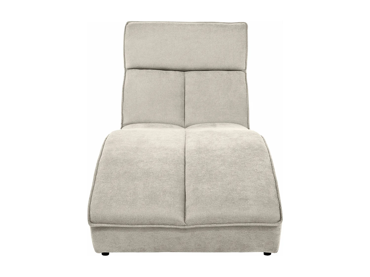 Chaise longue SAN DIEGO en velours beige