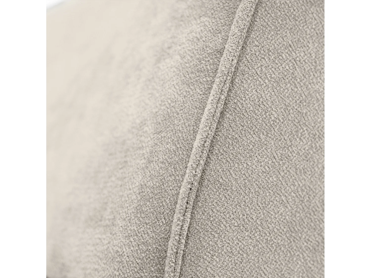 Chaise longue SAN DIEGO en velours beige