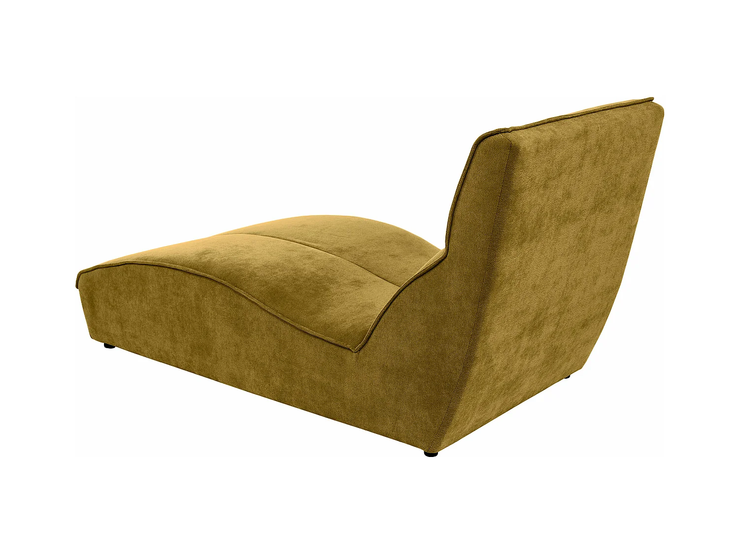 Chaiselongue SAN DIEGO im Velours Gelb