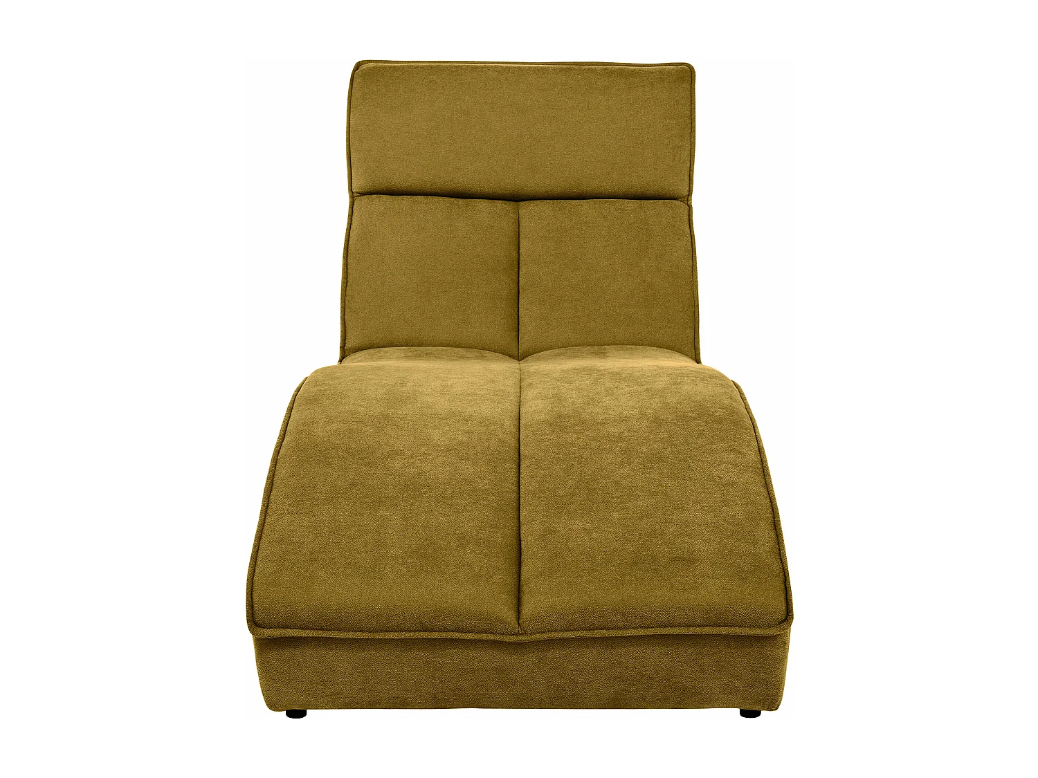 Chaise longue SAN DIEGO en velours jaune