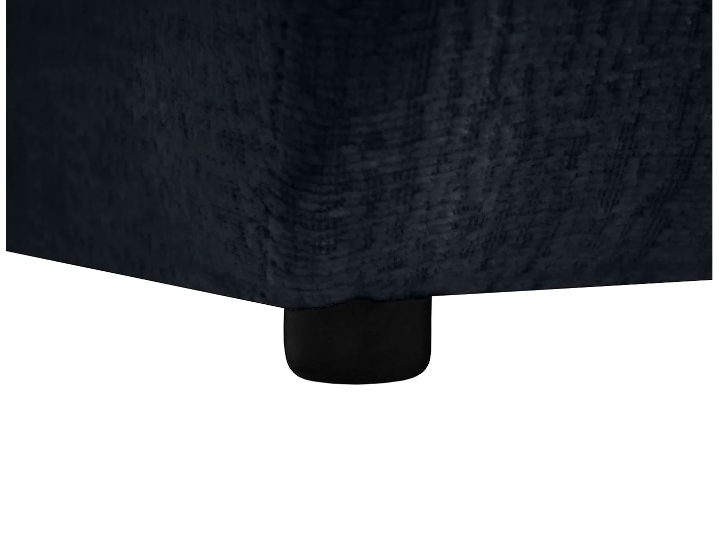 Chaise longue SAN REMO en velours côtelé anthracite